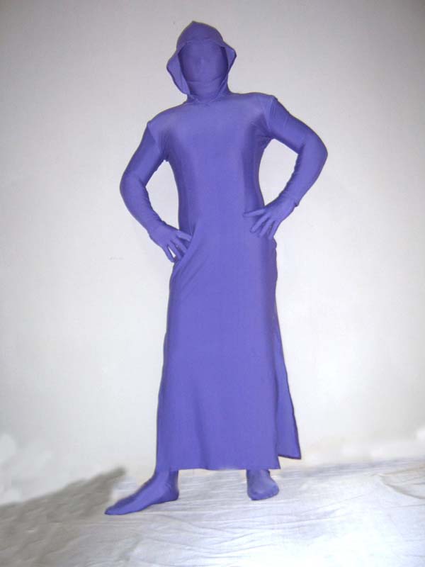 Purple One-piece Spandex Lycra Zentai Suit - Click Image to Close